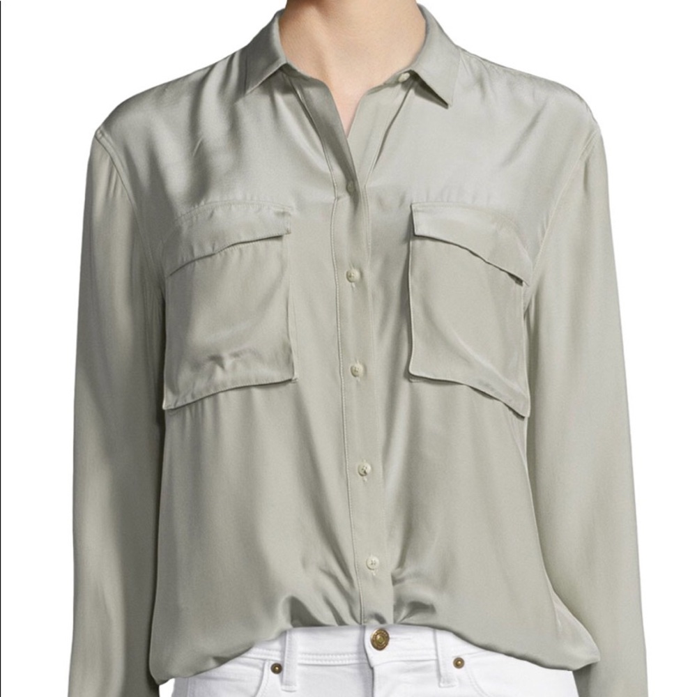 ATM Anthony Thomas Melillo Silk Long Sleeve Shirt